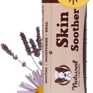 Natural Dog Company Skin Soother, 2 oz. Stick, Allergy and Itch Relief for Dogs, Supports Hot Spot Symptoms, Dog Moisturizer for Dry Skin, Dog Lotion, Ultimate Healing Balm, Dog Rash Cream