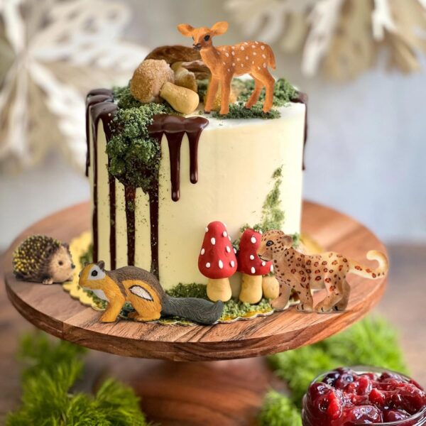 20Pcs Forest Animal Figurines, Miniature Plastic Woodland Animal Figure Toy Set for Kids Toddler Boy Girl Age 3-5 3 4 5 Party Supplies Cake Toppers - Image 4