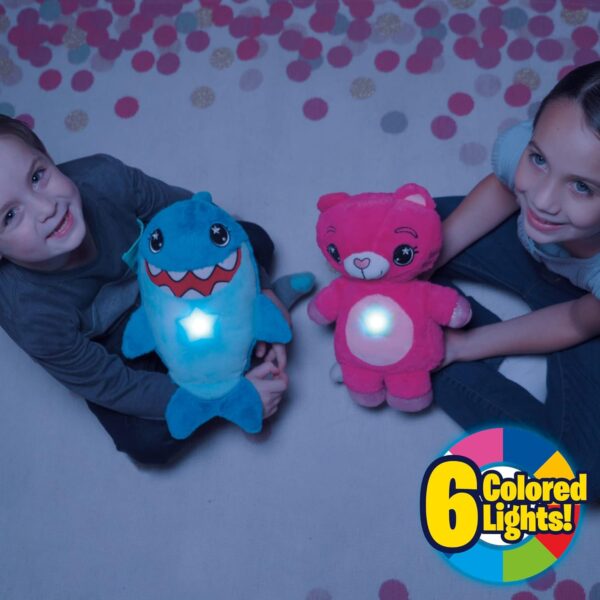 Ontel Star Belly Dream Lites, Stuffed Animal Night Light, Snuggly Blue Shark - Projects Glowing Stars & Shapes in 6 Gentle Colors, As Seen on TV - Image 6