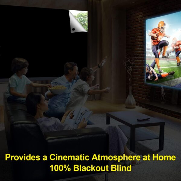 100% Blackout Curtains for Bedroom 118" x 57" Portable Blackout Shades Film No Drill Travel Blackout Blinds Sunblock Window Cover Black Out Curtains for Nursery Dorm Room Windows - Image 7