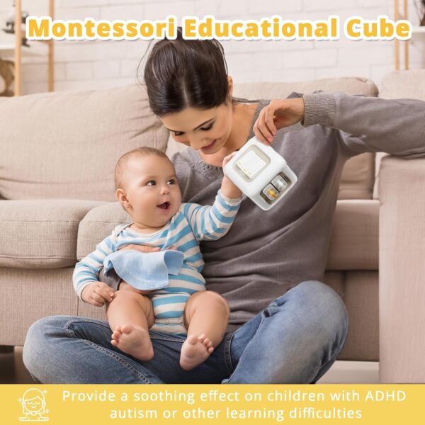 Busy Cube Toys for 1 Year Old Boy, Montessori Toys for 1+ Year Old, Travel Sensory Toys for Toddlers 1-3, Learning Fine Motor Skills| 1st Birthday Gifts Boy 12 Months + - Image 2