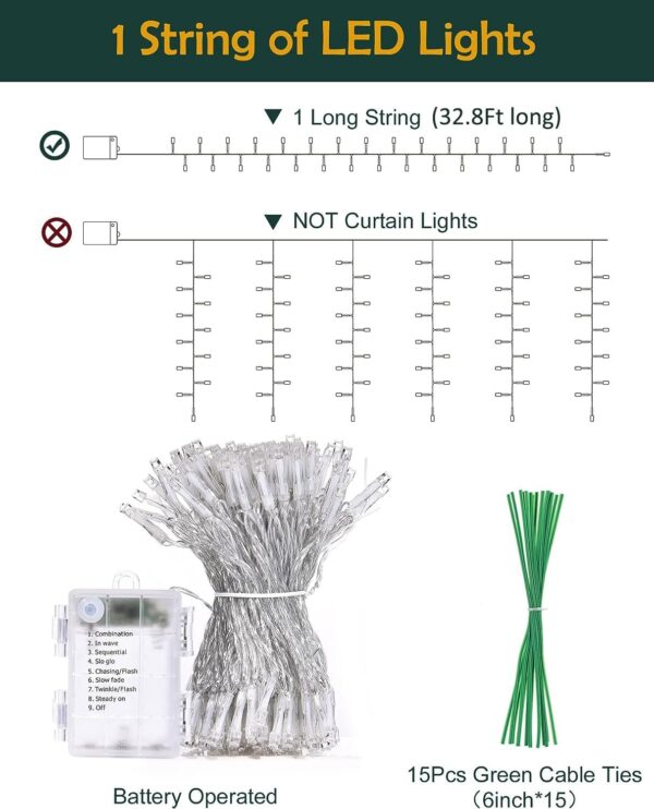 JACKYLED 84Ft 12 Pack Artificial Ivy Garland Fake Plants, Ivy Vines Leaves with CE Certified 80 LED String Lights, Hanging Ivy Lights for Bedroom Garden Party Wall Room Decor - Image 9