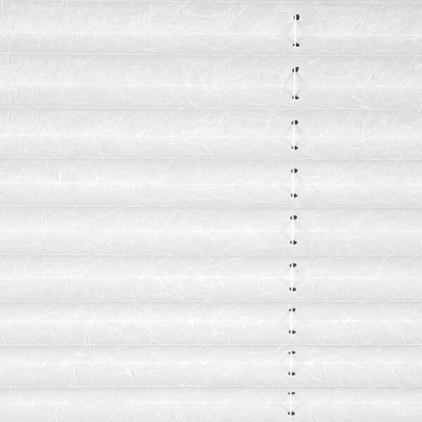 CALYX INTERIORS Pleated Fabric Window Shade, Light Filtering, Cordless, 32" W x 60" H, White - Image 7