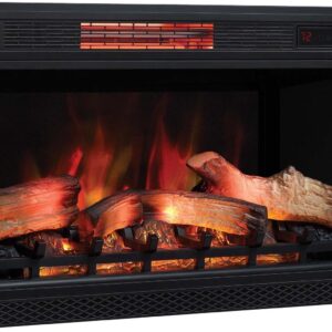 ClassicFlame 3D Infrared Quartz Electric Fireplace Insert Plug and Safer Sensor, 32"