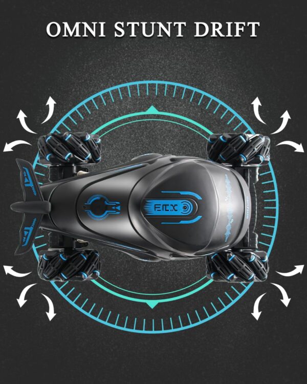 Remote Control Monster Truck RC Car 4WD Offroad Rock Monster Crawler with Fog Mist LED Lights Spray Vehicle Toy Gift for Adults Boys Girls Kids 8-12 - Image 5