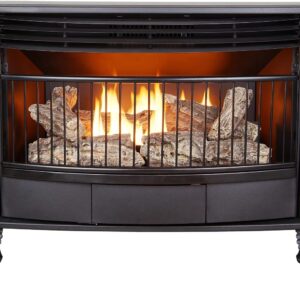 ProCom QNSD250T-R Vent Free Dual Fuel Stove, Freestanding Fireplace and Indoor Space Heater, Use with Natural Gas or Liquid Propane, Heats up to 1,100 Square Feet, 25,000 BTU, Refurbished