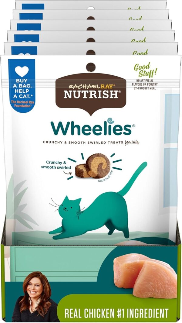 Rachael Ray Nutrish Wheelies Cat Treats, Chicken, 5 Ounces (Pack of 6) - Image 2