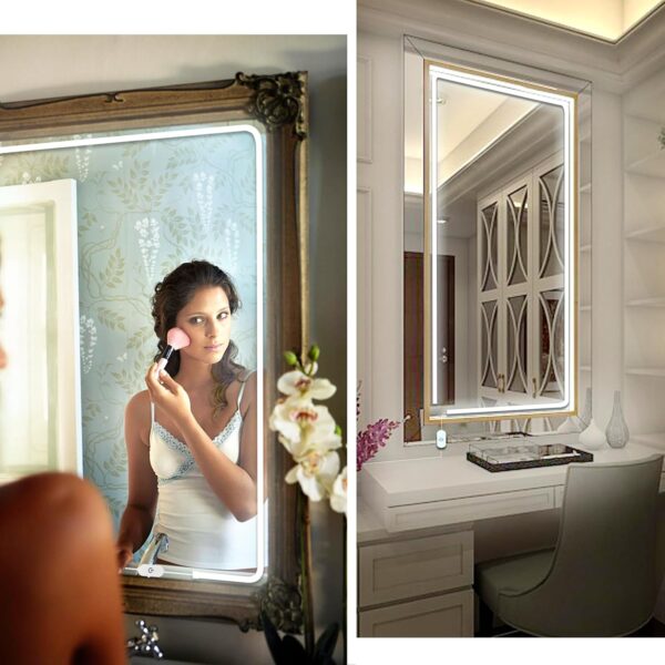 LED Vanity Mirror Lights, Hollywood Style Makeup Lights, 10FT/6000K/Dimmable/12V Adapter/Self-Adhesive Strip Lights for Mirror, Lighting for Makeup Vanity Table & Bathroom Mirror - Image 2