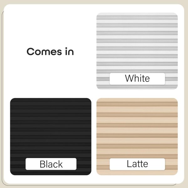 Cordless Room Darkening Temporary Pleated Vinyl Window Shades - 36 Inch Width, 75 Inch Length - White - 1-2-3 Peel N' Stick - Light Filtering Pull Down Blinds for Windows by Achim Home Decor - Image 5