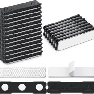 Konohan 20 Pcs Blackout Blind Accessory Window Magnetic Closure Adhesive Curtain Magnets No Drill Magnets for Curtains Baby Nursery Bedroom Room