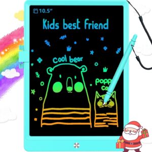 LCD Writing Tablet Doodle Board,10.5 inch Colorful Drawing Pad,Electronic Drawing Tablet, Drawing Pads,Travel Gifts for Kids Ages 3 4 5 6 7 8 Year Old Girls Boys (Blue)