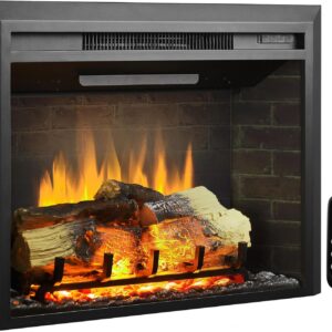 LegendFlame Carl 30" W Electric Fireplace Insert (EF263), Fireplace Heater 750/1500W, Fire Crackling Sound, Remote Control…
