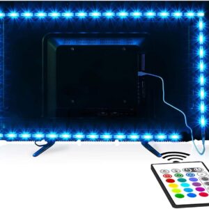Tv Led Backlight, Maylit 8.2ft Led Strip Lights for 40-60in Tv, USB Powered Tv Lights kit with Remote, RGB Bias Lighting for Room Decor