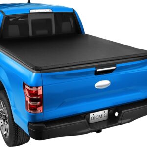 Soft Roll-Up Truck Bed Tonneau Cover Compatible with 1994-2018 Dodge Ram 1500 2500 3500 & 2019-2023 Dodge Ram 1500 Classic 8FT Bed w/o RamBox