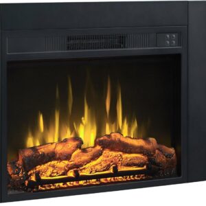Efiretric® Adam Electric Fireplace Insert with Front Trim Kit, 23" W x 17" H (EF447) with Front Trim Kit, 1500W Heater, Remote Control and Timer