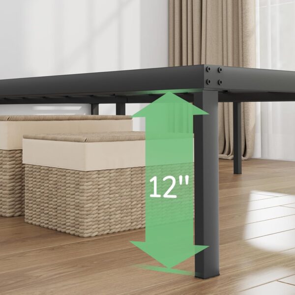 Novilla Queen Bed Frame, 14 Inch Metal Platform Bed Frame Queen Size No Box Spring Needed, Heavy Duty Steel Slat Support, Easy Assembly - Image 3