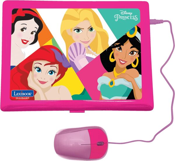 Lexibook, Educational and Bilingual Laptop Spanish/English, Girls Toy with 124 Activities to Learn, Play Games and Music, Pink, JC598DPi2 - Image 2