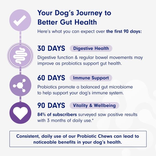 PetLab Co. Probiotics for Dogs, Support Gut Health, Diarrhea, Digestive Health & Seasonal Allergies - Salmon Flavor - 30 Soft Chews Pack of 2 - Image 5