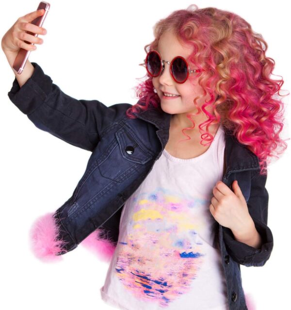 Desire Deluxe Hair Chalk for Girls Makeup Kit of 10 Temporary Colour Pens Gifts, Great Toy for Kids Age 5 6 7 8 9 10 11 12 13 Years Old, "Blue,Green,Grey,Pink,Purple - Image 5