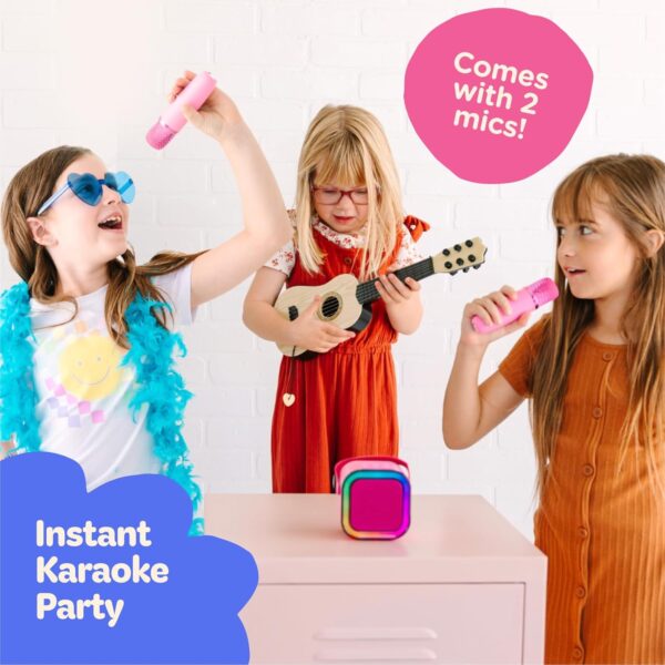 Move2Play Mini Karaoke Machine for Kids | Includes 20+ Kids Songs | Connect with Bluetooth | Kids Toy | Birthday Gift for 3, 4, 5, 6, 7, 8+ Year Old Girls and Boys - Image 2