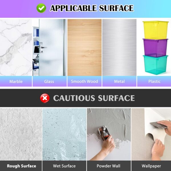 Double Sided Tape 2 Rolls, Heavy Duty Mounting Tape, 16.5FT x 0.94IN Adhesive Foam Tape Made with 3M VHB for Home Office Decor - Image 6