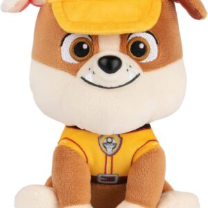 GUND Official PAW Patrol Rubble in Signature Construction Uniform Plush Toy, Stuffed Animal for Ages 1 and Up, 6" (Styles May Vary)