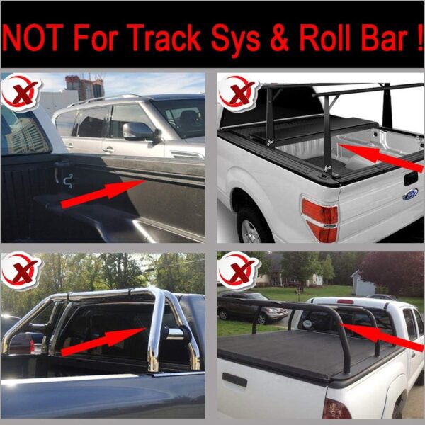 6.2Ft Waterproof Bed Cover + Seal Strip for Tundra,Soft Roll Up Truck Bed Tonneau Cover W/Lock for Toyota 2004-2006 Tundra Double Cab (Aka Crew Cab) Fleetside,Sturdy,Keep Bed Dry,Easy to Install - Image 7