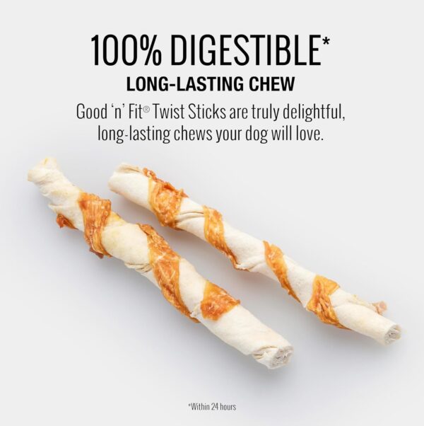 Good 'n' Fit Twist Sticks Made with Real Lamb, 15 Count, Treat Your Dog to Long-Lasting and Highly Digestible Rawhide Chews - Image 4