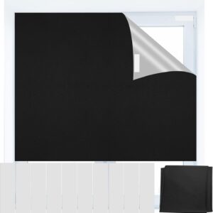 Blackout Blind Curtains, Portable 100% Blackout Shades, 78" x 59" Black Out Blinds for Window, Temporary Blackout Blinds Window Cover with Hook and Loop Tape for Travel Bedroom Nursery Cars