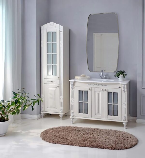 ANDY STAR Brushed Nickel Mirror, 30x48’’ Brushed Nickel Bathroom Oval Mirror with Stainless Steel Metal Frame, Silver Oblong Mirror Wall Mounted for Bedroom, Living Room Decor - Image 3