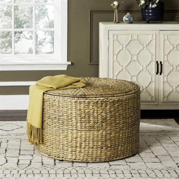 Safavieh Home Collection Jesse Wicker Coffee Table, Natural - Image 2