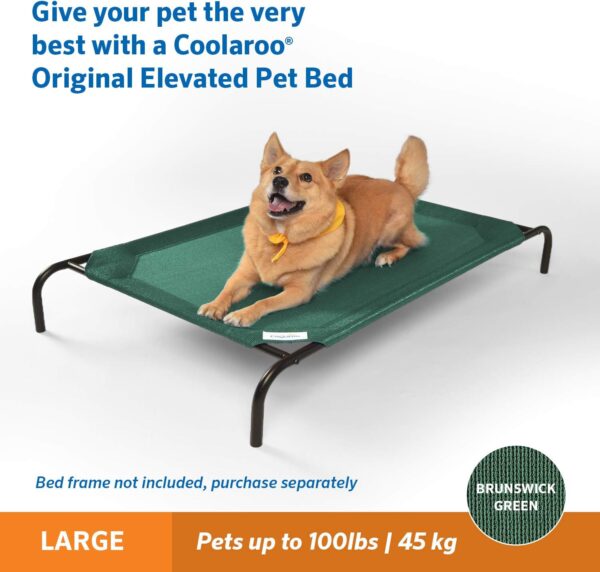 Original Pet Bed Replacement Cover - Brunswick Green - Large (43.5" x 31.5") - Image 4