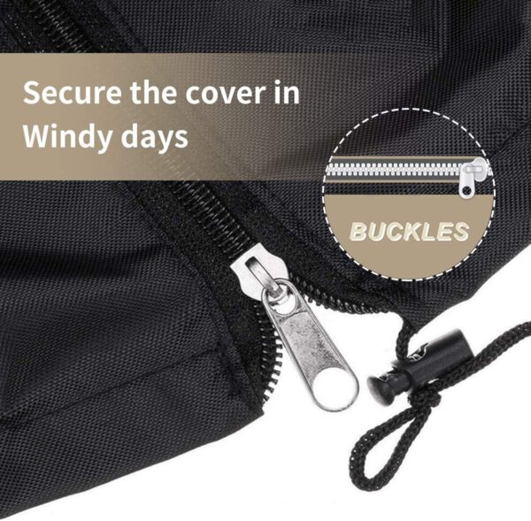 Outdoor Swing Cover 3 Triple Seater Hammock Cover Garden Swing Cover Garden Hammock Glider Chair Cover Patio Furniture Cover UV Resistant Swing Canopy Cover All Weather Protection - Image 4