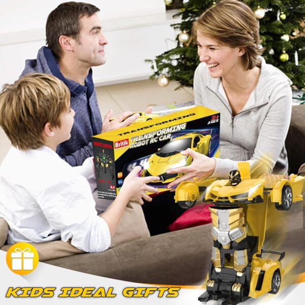 Transform Remote Control Car Toy for Kids 4 5 6 7 8, Remote Control Car for Boys 4-7, Transform Cars for Boys 4-6, Toy Car 5 Year Old Boy, Toys for 3 4 5 6 7 8 9 10 11 12 Years Old Boy - Image 7