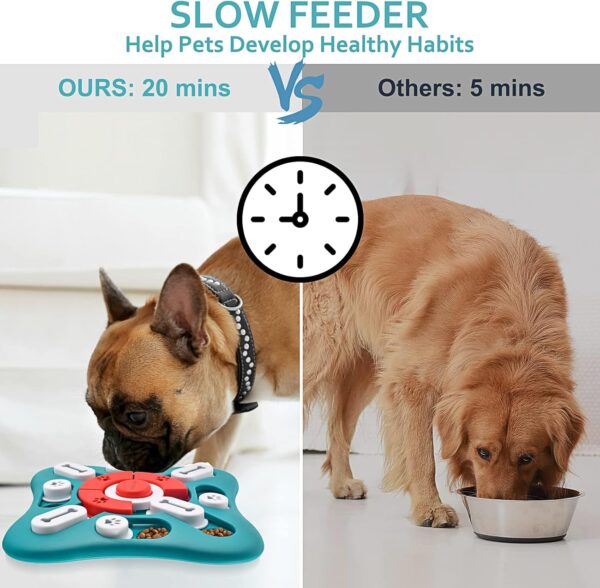 Dog Puzzle Toys, Treat Dispensing Dog Enrichment Toys for IQ Training and Brain Stimulation, Interactive Mentally Stimulating Toys as Gifts for Puppies, Cats, Dogs - Image 3