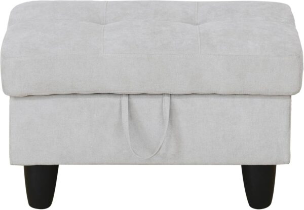 100" Oversized Convertible Sectional Couch, 4 Seat Comfy Sofa Set with Storage Ottoman for Living Room, L-Shaped Modern Modular Fabric Corner Sofa&Couch - Image 7
