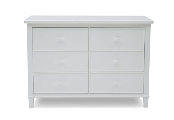 Delta Children Haven 6 Drawer Dresser, Greenguard Gold Certified, White - Image 2