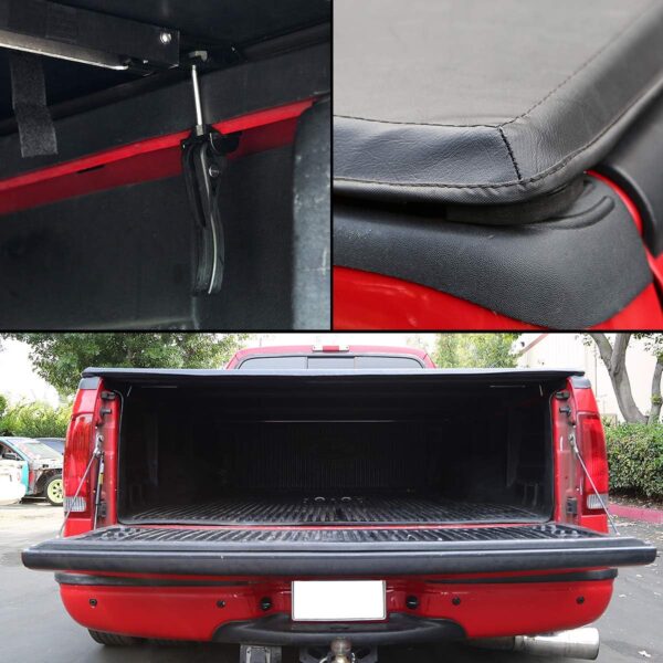 DNA MOTORING Truck Bed Soft Tri-Fold Adjustable Tonneau Cover Compatible with 94-04 S10 / Sonoma 6 Feet Fleetside Bed, TTC-TRISOFT-040 - Image 7