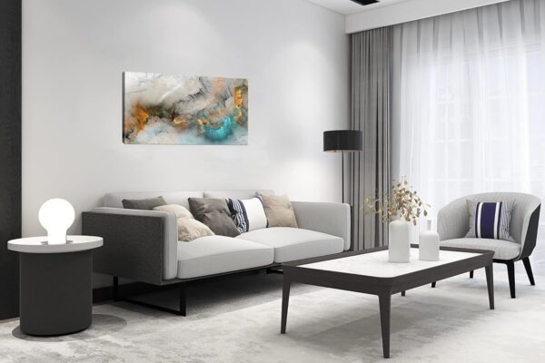 XXMWallArt FC3250 Abstract Canvas Wall Art Fancy Paint Canvas Print Painting Artwork for Living Room Bedroom Kitchen Home and Office Wall Decor - Image 3