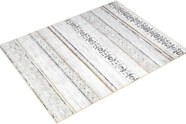 8x10 Area Rugs for Living Room Bedroom: Large Machine Washable Rug with Non-Slip Backing Non Shedding Stain Resistant, Soft Geometric Moroccan Carpet for Dining Room Nursery Home Office - Brown/Ivory - Image 7