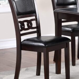 New Classic Furniture Gia Dining Chairs, Set of 2, Cherry Brown