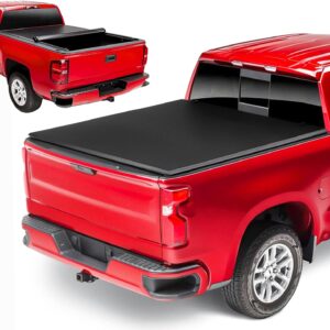 Soft Roll Up Truck Bed Tonneau Cover Fits for 2004-2014 Ford F150 & 2006-2008 Lincoln Mark LT 5.5' (66''- 67'') Short Bed (Not Fit Roll Bar) (Excludes Flareside)