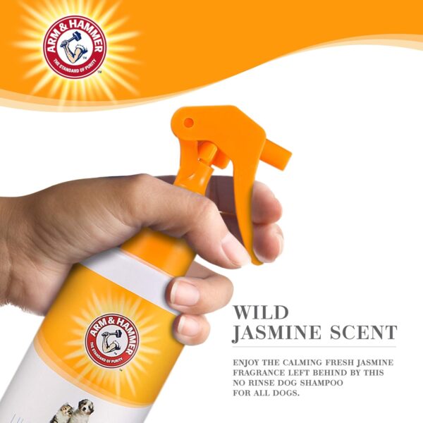Arm & Hammer for Pets Ultra Fresh Waterless Bath Spray for Dogs in White Jasmine Scent | Dry Dog Shampoo, Dog Spray | Waterless Dog Shampoo and Dog Deodorizing Spray, Dog Spray Deodorizer Perfume - Image 4