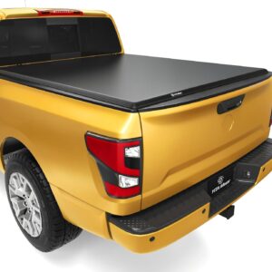 YITAMOTOR Soft Tri-Fold Truck Bed Tonneau Cover Compatible with 2005-2024 Nissan Frontier(NO México), Fleetside 5 ft Bed
