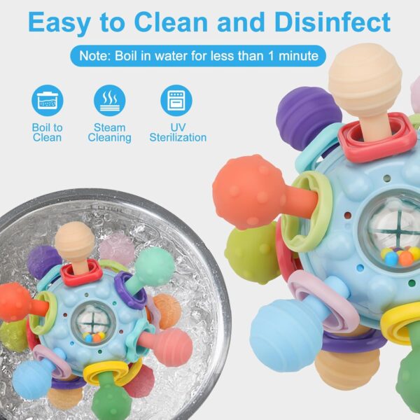 Baby Montessori Sensory Toys for 0-6 6-12 Months, Food Grade Teething Toys for Babies 0 3 6 9 12 18 Months, Newborn Infant Learning Developmental Toys Gifts for 1 2 Year Old Boys Girls - Image 5