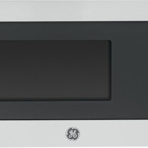 GE Countertop Microwave Oven, Compact 0.7 Cubic Ft., 700-watt Capacity, 6 Auto Cooking Settings, Kitchen Essentials for the Countertop, Dorm Room or Apartment, Stainless Steel