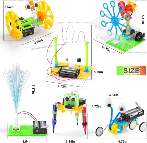 STEM Robotics Science Kits for Kids Age 8-12 Robot Building Kit 5-7, STEM Toys for Boys 8-10 Science Experiments 6-8 Girls Engineering Projects STEAM Activities Gifts 6 7 8 Year Old Boy Crafts - Image 2