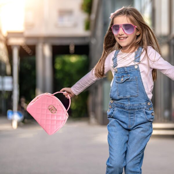Little Girls Purse, Toddler Girl Toys for 3 4 5 6 Year Old, Kids Purses with Accessories, Pretend Play Handbag and Princess Kit, Pink Toy Valentines Gifts for Girls - Image 7