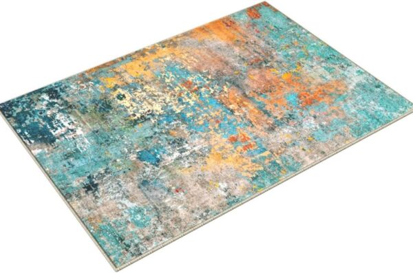 Lahome Modern Abstract Area Rugs 5x7, Large Washable Rugs for Living Room Soft Rugs for Bedroom, Colorful Non Slip Indoor Floor Throw Carpet for Apartment Bathroom Dining Room Hardwood Floor - Image 5