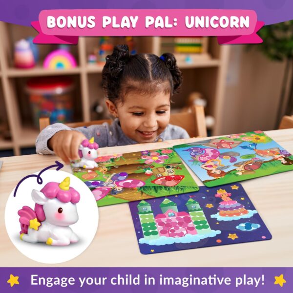 Funcils Dot Art Activity - Unicorn & Princess Sticker Art Kit, Arts and Crafts for Kids, Toddler Craft Supplies, Gifts for Boys & Girls Ages 3, 4, 5, 6, 7 Year Old - Kids Travel Activities & Toys - Image 4